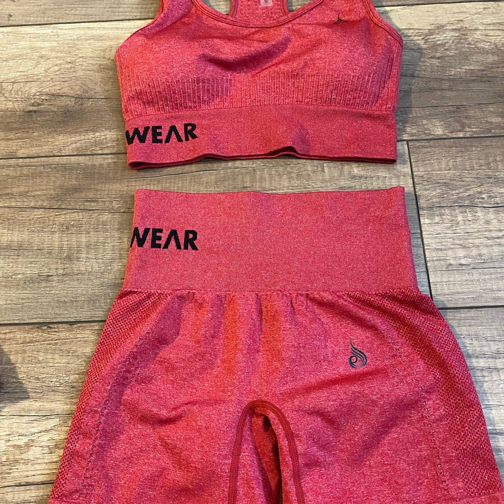 Ryderwear shorts and bra set